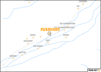 map of Mūsa Khān