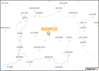 map of Musanze