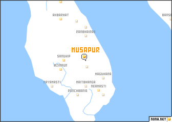 map of Musāpur