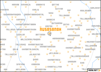 map of Mūsá Sānah
