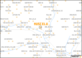 map of Muscelu