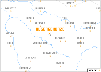 map of Musengo-Konzo