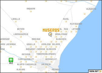 map of Museros