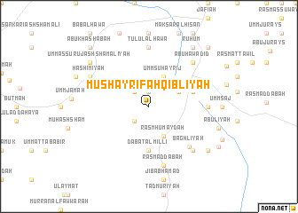 map of Mushayrifah Qiblīyah