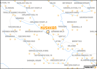 map of Mūshkān
