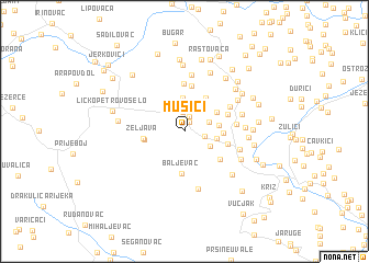 map of Mušići