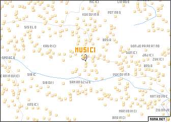 map of Mušići