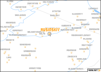 map of Musinskiy