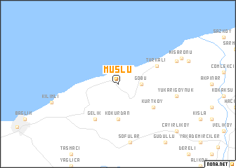 map of Muslu