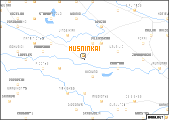 map of Musninkai