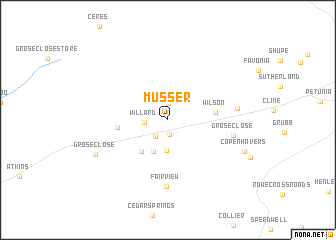 map of Musser