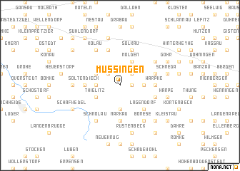 map of Müssingen