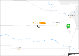 map of Mustang