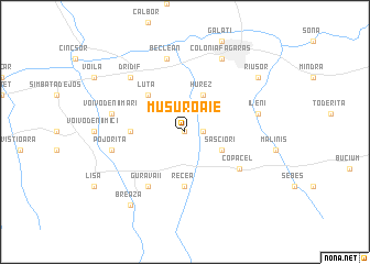 map of Muşuroaie