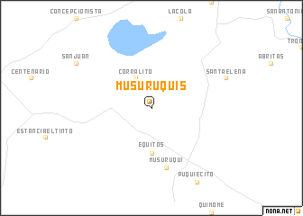 map of Musuruquis