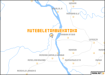 map of Mutebele-Tambwe-Katoka