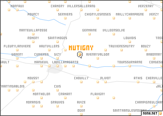 map of Mutigny