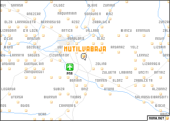 map of Mutilva Baja