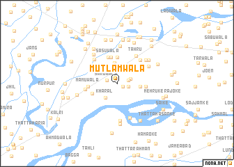 map of Mutlamwāla