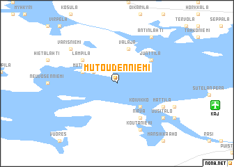 map of Mutoudenniemi