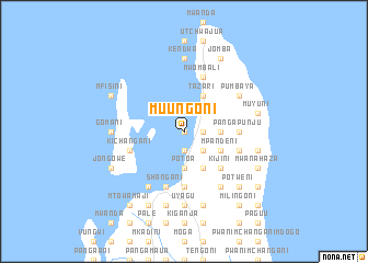 map of Muungoni