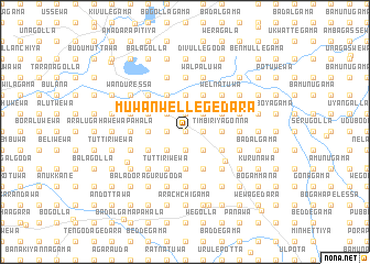 map of Muwanwellegedara