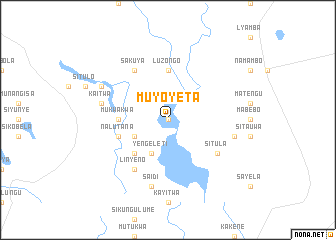 map of Muyoyeta