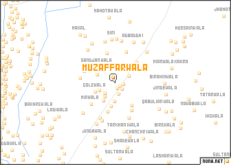 map of Muzaffarwāla