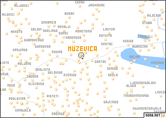 map of Muževica