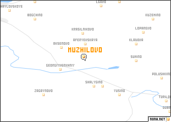 map of Muzhilovo