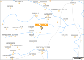 map of Muzinga