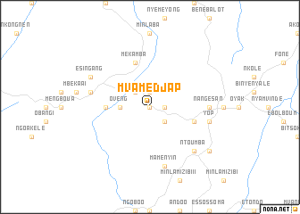 map of Mvamédjap