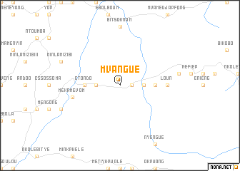 map of Mvangué