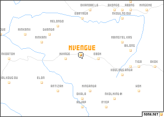 map of Mvengué