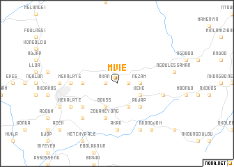 map of Mvié