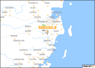 map of Mwakidila