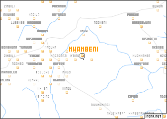 map of Mwambeni