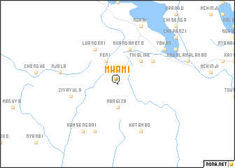 map of Mwami