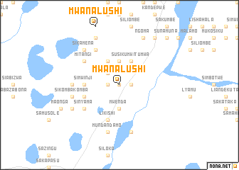 map of Mwanalushi