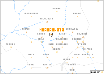 map of Mwana-Mwata