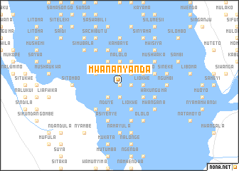 map of Mwananyanda