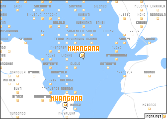 map of Mwangana