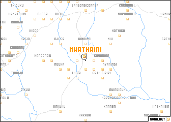 map of Mwathaini