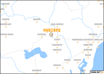 map of Mwazare