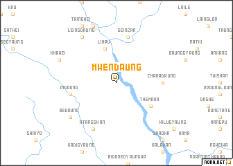 map of Mwendaung