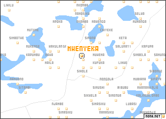 map of Mwenyeka