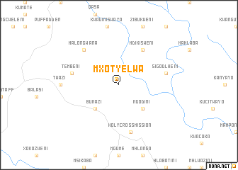 map of Mxotyelwa