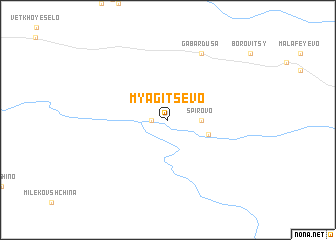 map of Myagitsevo