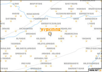 map of Myakinina