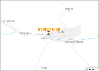 map of Myakotkina